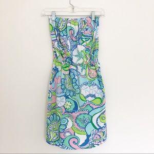 Lilly Pulitzer Strapless Pull on Windsor Conch XXS